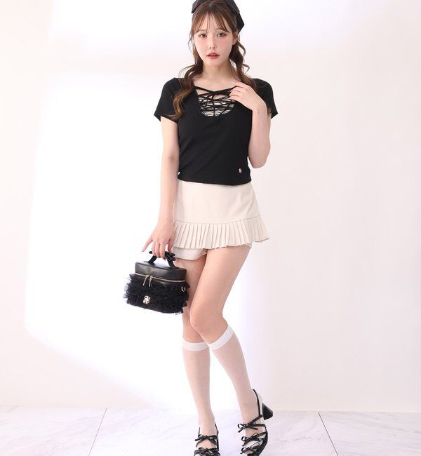  「レースアップテレコトップス」|プルオーバー|