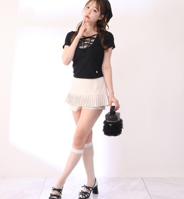  「レースアップテレコトップス」|プルオーバー|