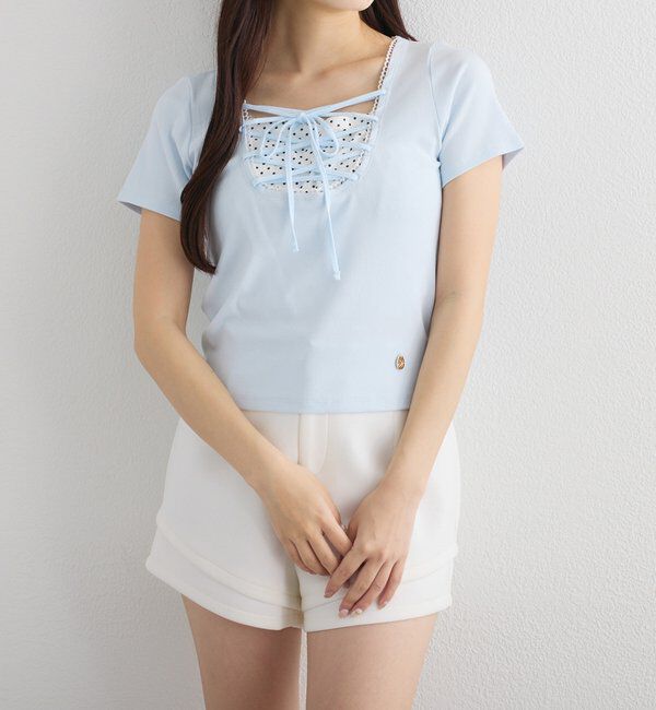  「レースアップテレコトップス」|プルオーバー|