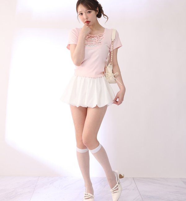  「レースアップテレコトップス」|プルオーバー|