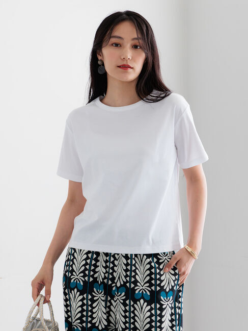 Te chichi「【調温】ミニマルネックTシャツ」|Tシャツ・カットソー|