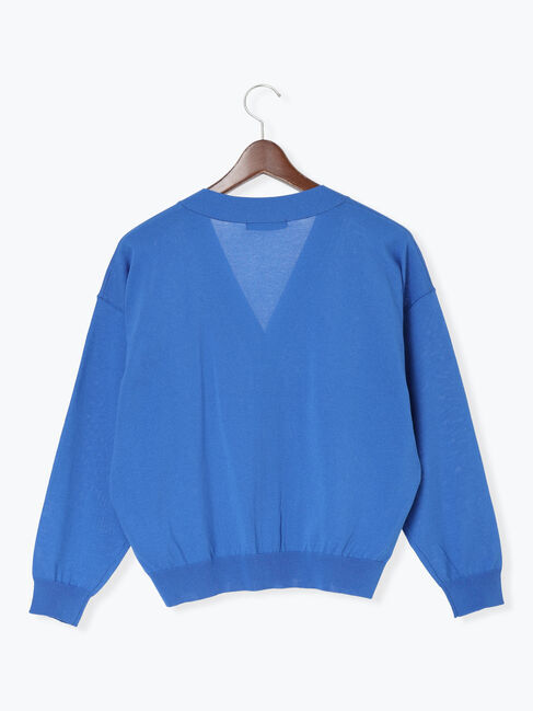 Te chichi「【接触冷感/UVカット/抗菌防臭】14G綿ポリVネックカーディガン」|カーディガン|