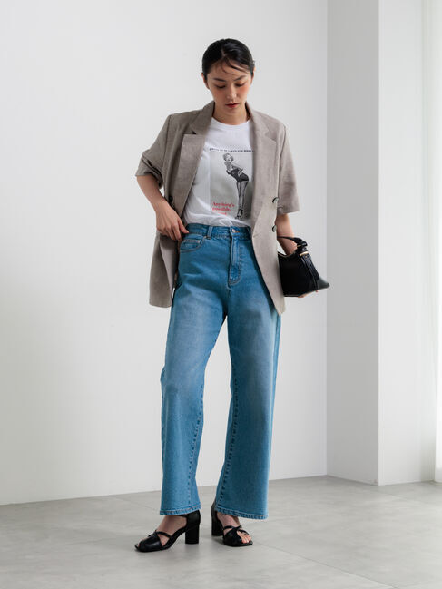 Te chichi「マリリンモンローモノクロフォトTシャツ」|Tシャツ・カットソー|