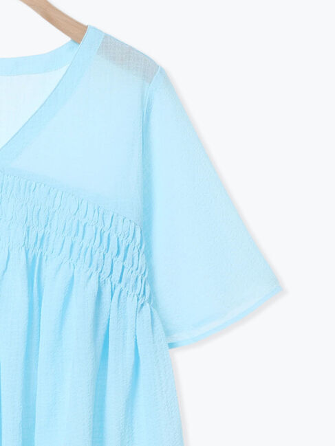 Samansa Mos2「◎2WAYシャーリングチュニック」|シャツ・ブラウス|