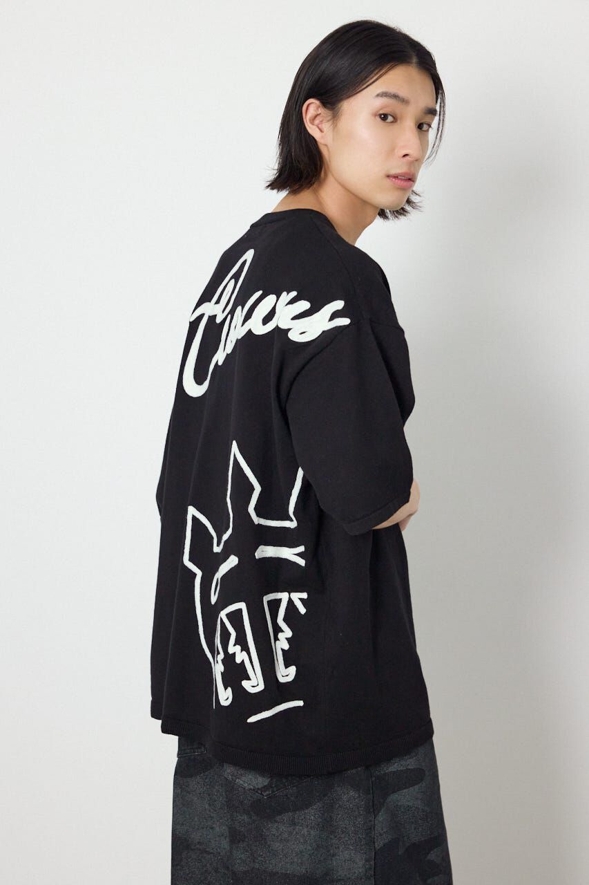 RODEO CROWNS「ビッグチェーン刺繍ニットトップス」|ニット・セーター|