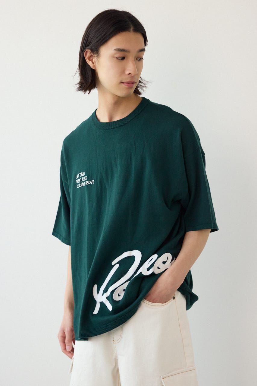 RODEO CROWNS「ビッグチェーン刺繍ニットトップス」|ニット・セーター|GRN