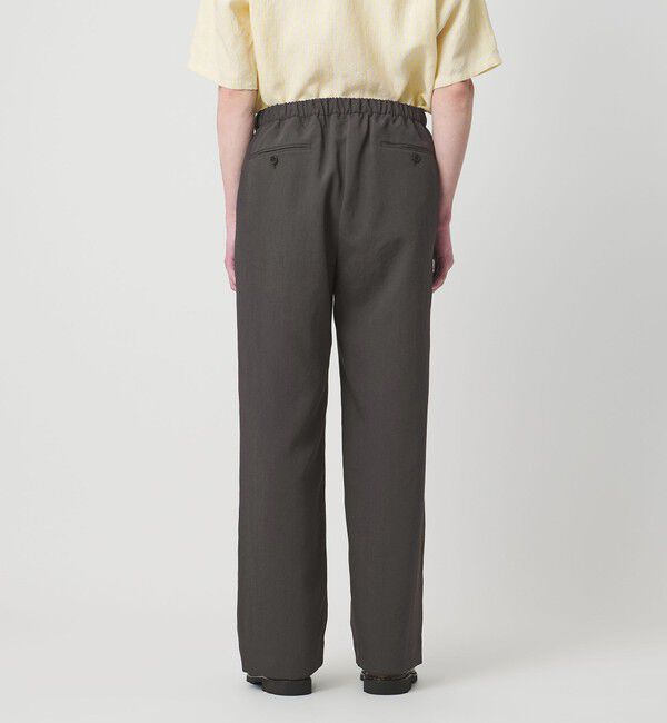 UNITED ARROWS「＜District＞ポリエステルタッサー 1プリーツ ワイド イージーパンツ」|チノ|