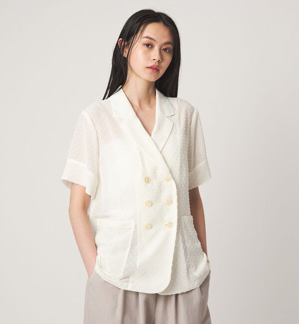 EMMEL REFINES「＜EMMEL REFINES＞EM カットGGT シアー ジャケット」|テーラードジャケット|