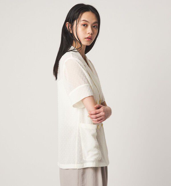 EMMEL REFINES「＜EMMEL REFINES＞EM カットGGT シアー ジャケット」|テーラードジャケット|