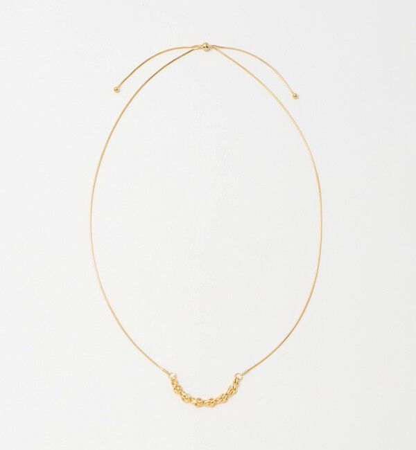 BEAUTY&YOUTH UNITED ARROWS「メタル チェーンモチーフ スライダー ネックレス」|ネックレス|