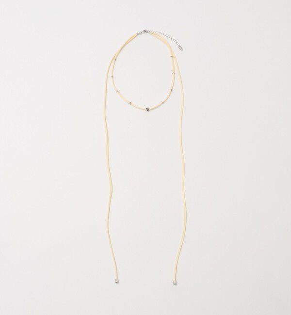 BEAUTY&YOUTH UNITED ARROWS「コード&times;メタルパーツ チョーカー ネックレス」|ネックレス|