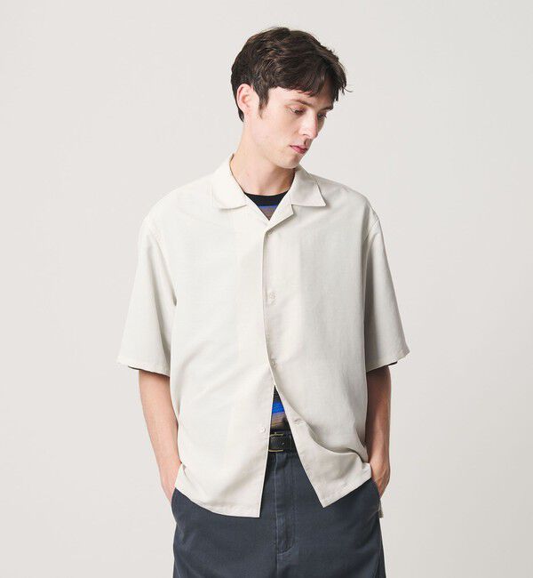 BEAUTY&YOUTH UNITED ARROWS「シルキータッチ ナロー オープンカラー シャツ FORM型」|シャツ・ブラウス|