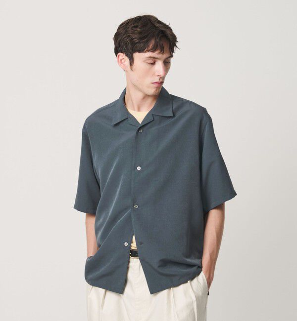 BEAUTY&YOUTH UNITED ARROWS「シルキータッチ ナロー オープンカラー シャツ FORM型」|シャツ・ブラウス|