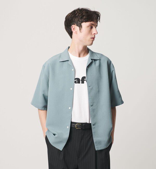 BEAUTY&YOUTH UNITED ARROWS「シルキータッチ ナロー オープンカラー シャツ FORM型」|シャツ・ブラウス|