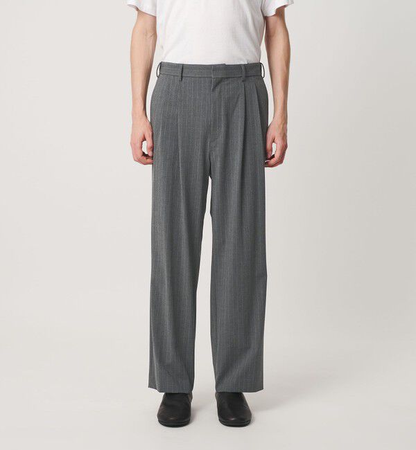 BEAUTY&YOUTH UNITED ARROWS「ピンストライプ バギー スラックス NO.9 ストレッチ」|チノ|