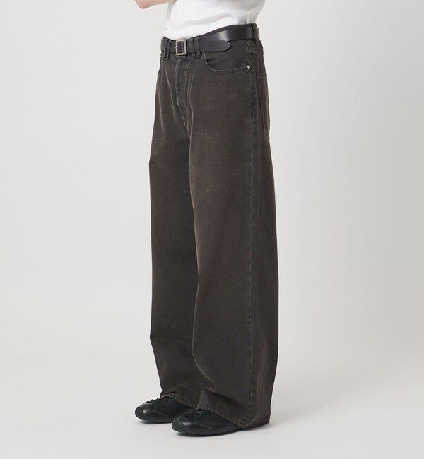 MONKEY TIME「ライトオンス デニム バギー パンツ」|チノ|BLACK