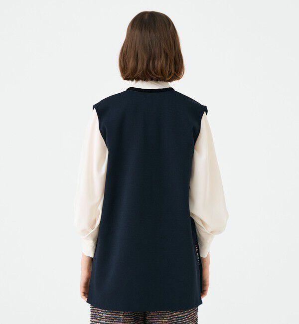 Ballsey「ミラノリブ Vネックジレ」|ベスト・ジレ|