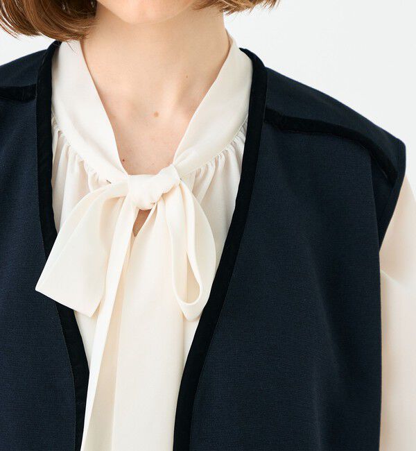 Ballsey「ミラノリブ Vネックジレ」|ベスト・ジレ|