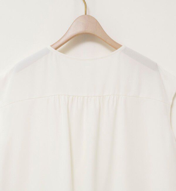 NOLLEY'S sophi「ウォッシャブルストレッチジョーゼットフロントラッフルブラウス」|シャツ・ブラウス|