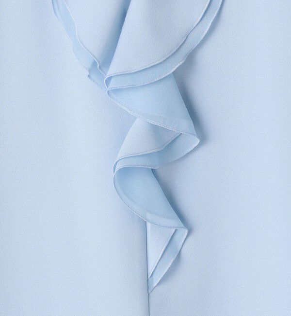 NOLLEY'S sophi「ウォッシャブルストレッチジョーゼットフロントラッフルブラウス」|シャツ・ブラウス|