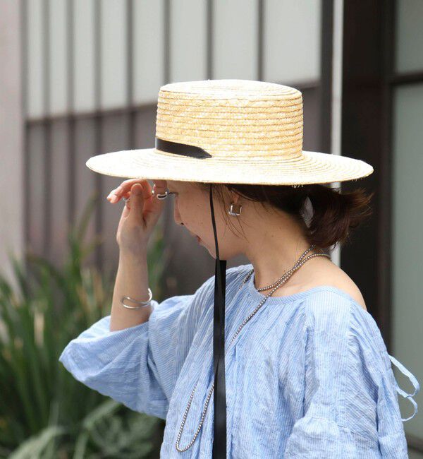 NOLLEY'S「【Benelli Montacone/ベネリ モンタコーネ】カンカン帽リボン付き」|ハット|