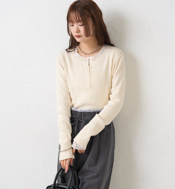  「26SSヘンリーリブニット」|ニット・セーター|