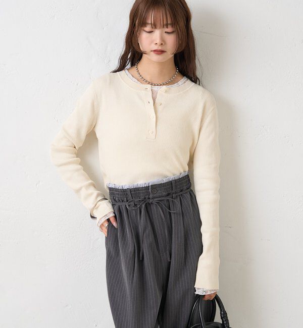  「26SSヘンリーリブニット」|ニット・セーター|