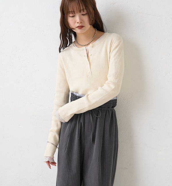  「26SSヘンリーリブニット」|ニット・セーター|