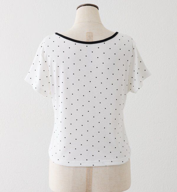  「ホルターネック付きチュールロゴＴシャツ」|プルオーバー|