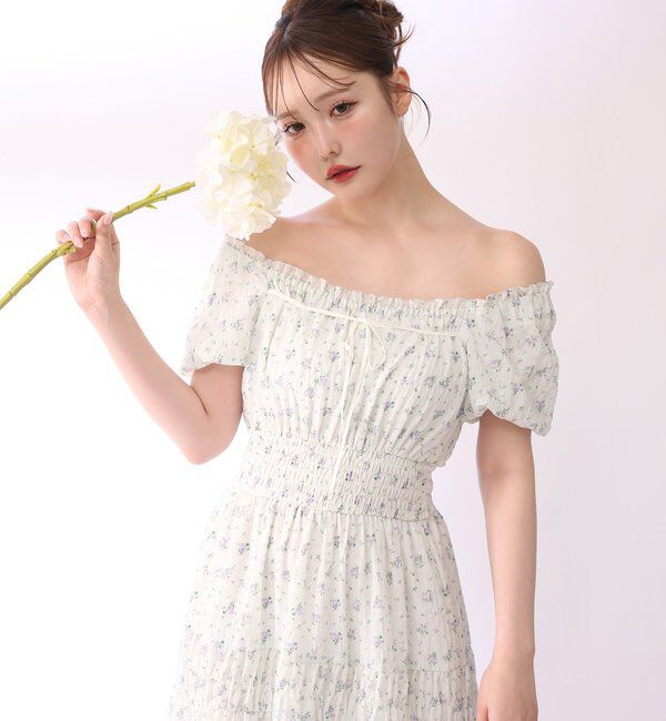  「【XSサイズあり】ウエストシャーリングリボンロングワンピース」|ワンピース|