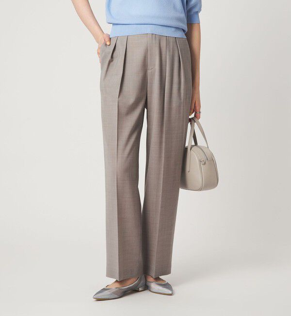 UNITED ARROWS green label relaxing「［size SHORT/TALLあり］Daily Chic コンフィ― ワイド パンツ」|スラックス|