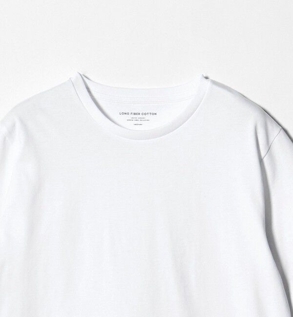 UNITED ARROWS green label relaxing「LONG FIBER COTTON クリア クルーネック 半袖 Tシャツ」|Tシャツ・カットソー|