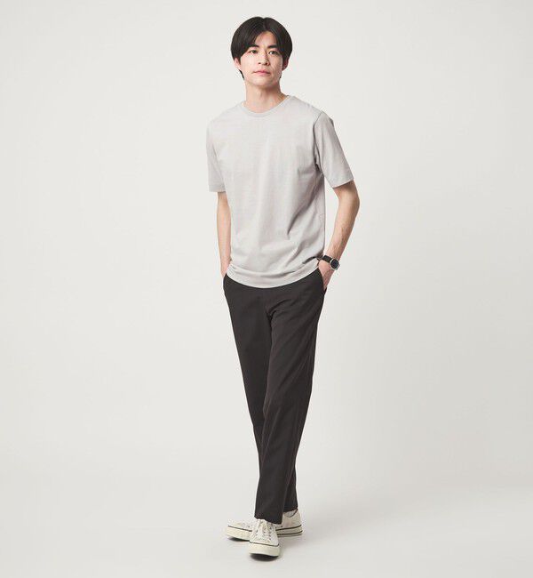 UNITED ARROWS green label relaxing「LONG FIBER COTTON クリア クルーネック 半袖 Tシャツ」|Tシャツ・カットソー|