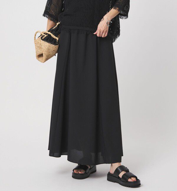 UNITED ARROWS green label relaxing「【結論シリーズ】ドライクロス フレアスカート［size SHORT/TALLあり］」|フレア|