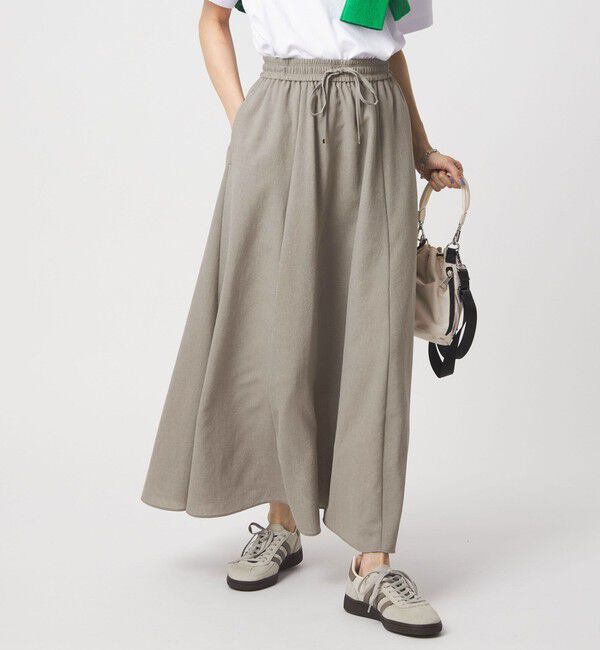 UNITED ARROWS green label relaxing「【結論シリーズ】ドライクロス フレアスカート［size SHORT/TALLあり］」|フレア|