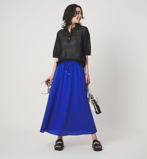 UNITED ARROWS green label relaxing「【結論シリーズ】ドライクロス フレアスカート［size SHORT/TALLあり］」|フレア|