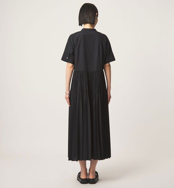 UNITED ARROWS green label relaxing「［size SHORT/TALLあり］ワッシャー プリーツ ショートスリーブ ワンピース」|ワンピース|