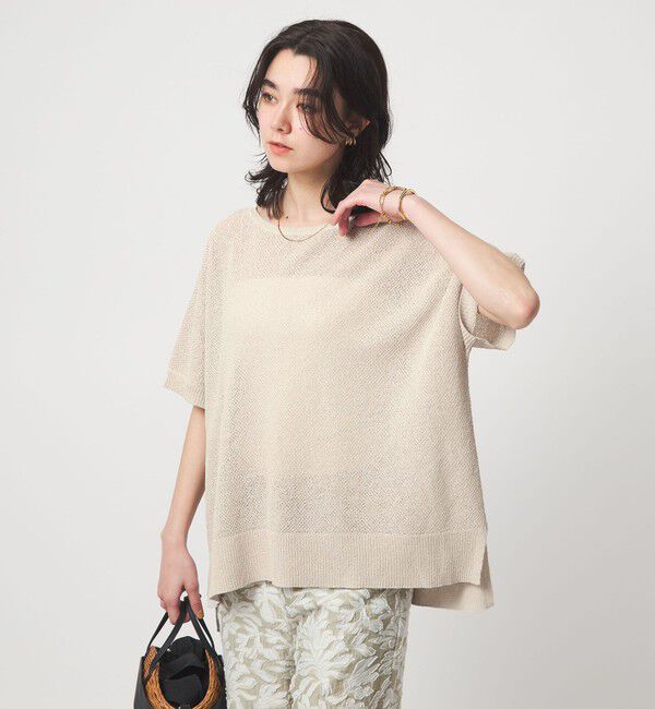 UNITED ARROWS green label relaxing「ペーパー ヤーン プルオーバー」|ニット・セーター|NATURAL