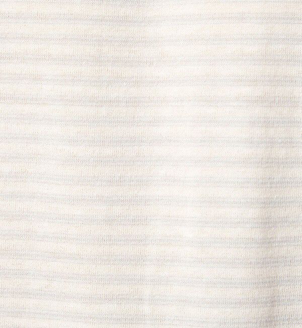 UNITED ARROWS green label relaxing「リネン ポリエステル ボーダー クルーネック 半袖 ニット -ウォッシャブル-」|ニット・セーター|