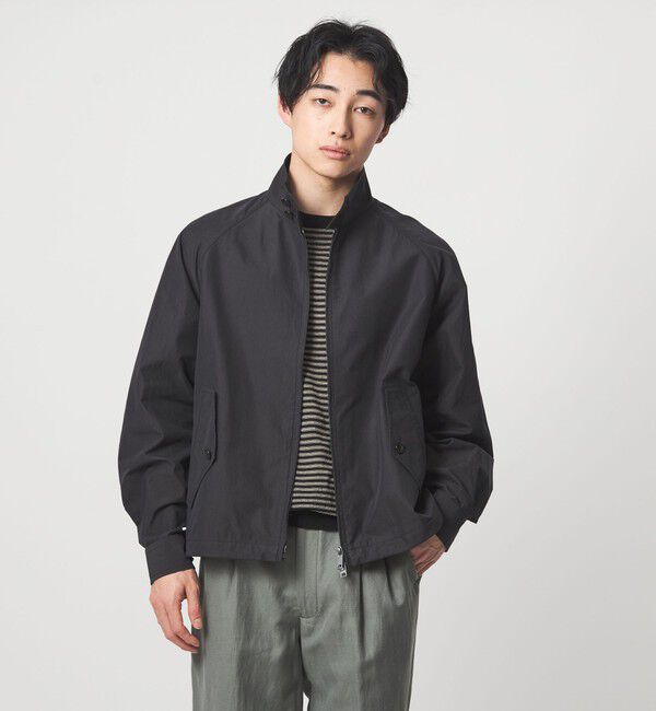 UNITED ARROWS green label relaxing「リネン ポリエステル ボーダー クルーネック 半袖 ニット -ウォッシャブル-」|ニット・セーター|