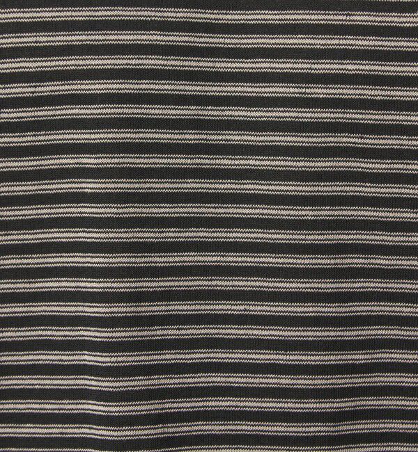 UNITED ARROWS green label relaxing「リネン ポリエステル ボーダー クルーネック 半袖 ニット -ウォッシャブル-」|ニット・セーター|