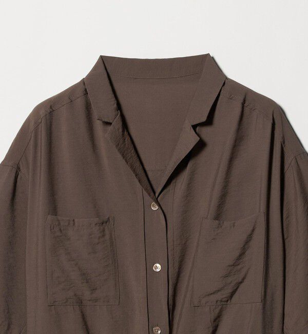UNITED ARROWS green label relaxing「【WEB限定】＜at ease＞ポケット オープンカラー シャツ」|シャツ・ブラウス|