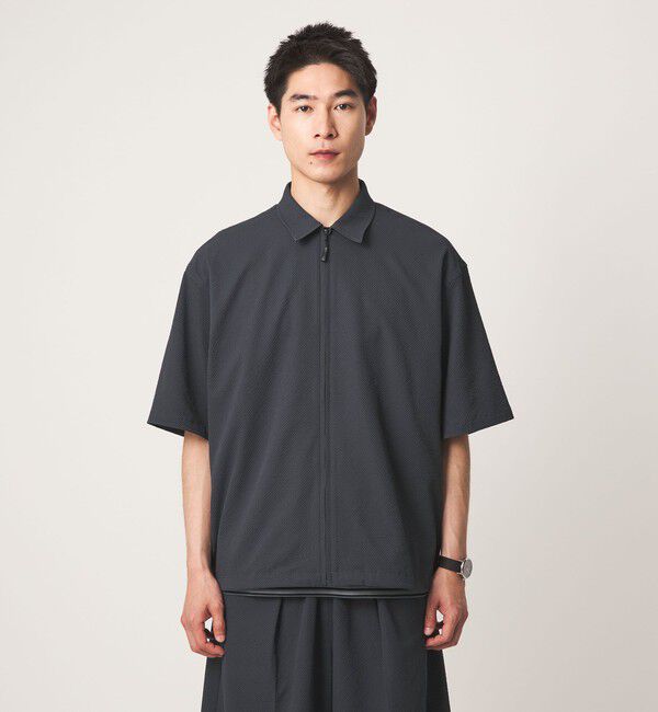 UNITED ARROWS green label relaxing「【WEB限定】＜GLR or＞ジップ ショートスリーブ 半袖 シャツ -吸水速乾-」|シャツ・ブラウス|