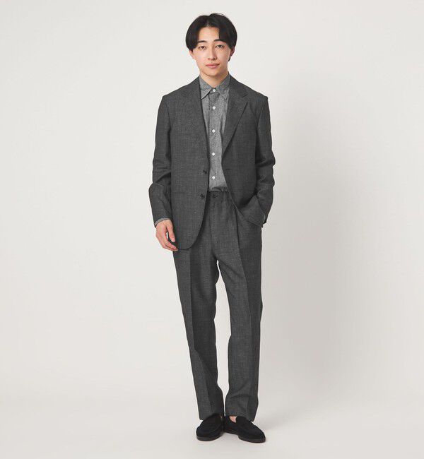 UNITED ARROWS green label relaxing「TW リネン デニムライク 2B 01 セットアップジャケット」|テーラードジャケット|
