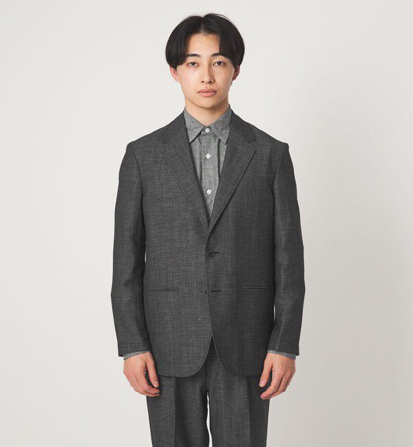 UNITED ARROWS green label relaxing「TW リネン デニムライク 2B 01 セットアップジャケット」|テーラードジャケット|