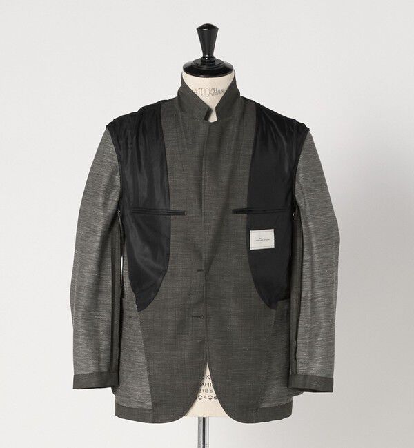 UNITED ARROWS green label relaxing「TW リネン デニムライク 2B 01 セットアップジャケット」|テーラードジャケット|