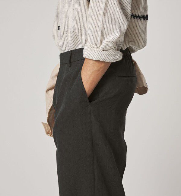 STEVEN ALAN「＜Steven Alan＞ PE/L BCR イン ツープリーツ ドレス トラウザーズ ハーフイージーII」|スラックス|
