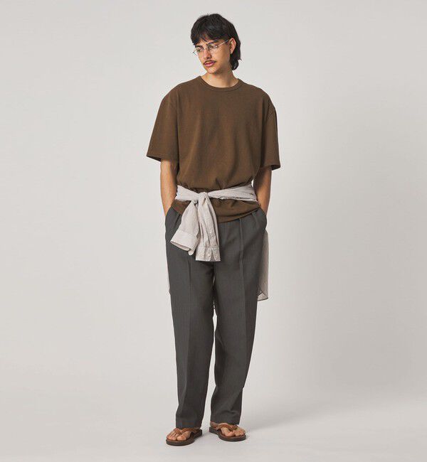 STEVEN ALAN「＜Steven Alan＞ PE/L BCR イン ツープリーツ ドレス トラウザーズ ハーフイージーII」|スラックス|