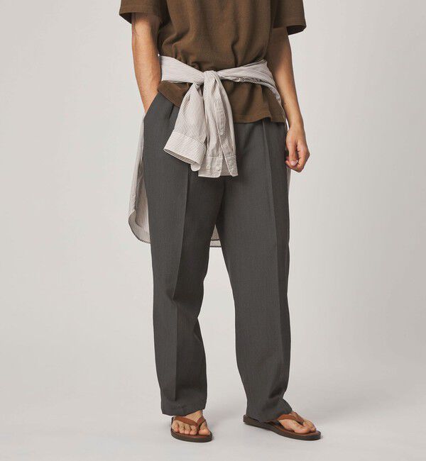 STEVEN ALAN「＜Steven Alan＞ PE/L BCR イン ツープリーツ ドレス トラウザーズ ハーフイージーII」|スラックス|