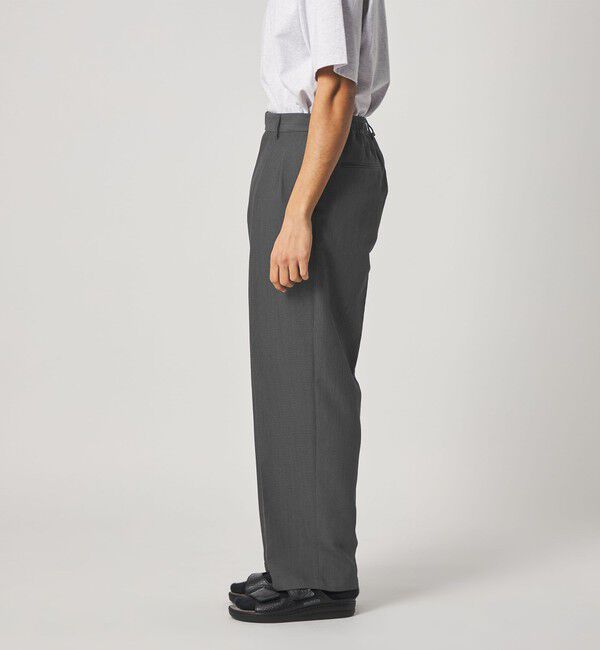 STEVEN ALAN「＜Steven Alan＞ PE/L BCR イン ツープリーツ ドレス トラウザーズ ハーフイージーII」|スラックス|